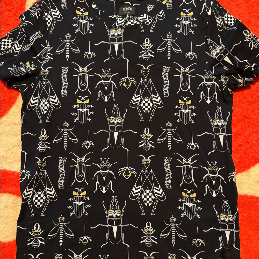 Fendi Black Graphic T-Shirt